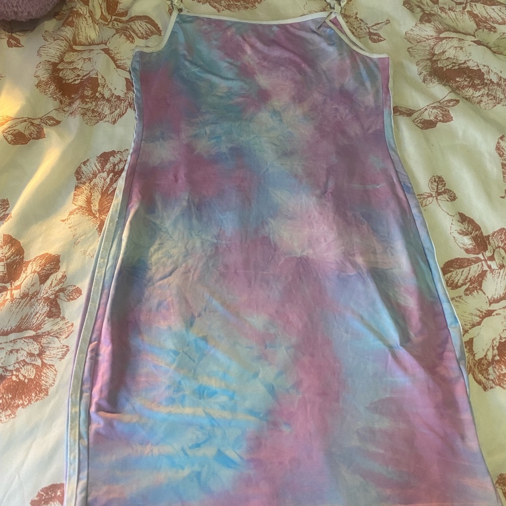 Tie dye bodycon dress